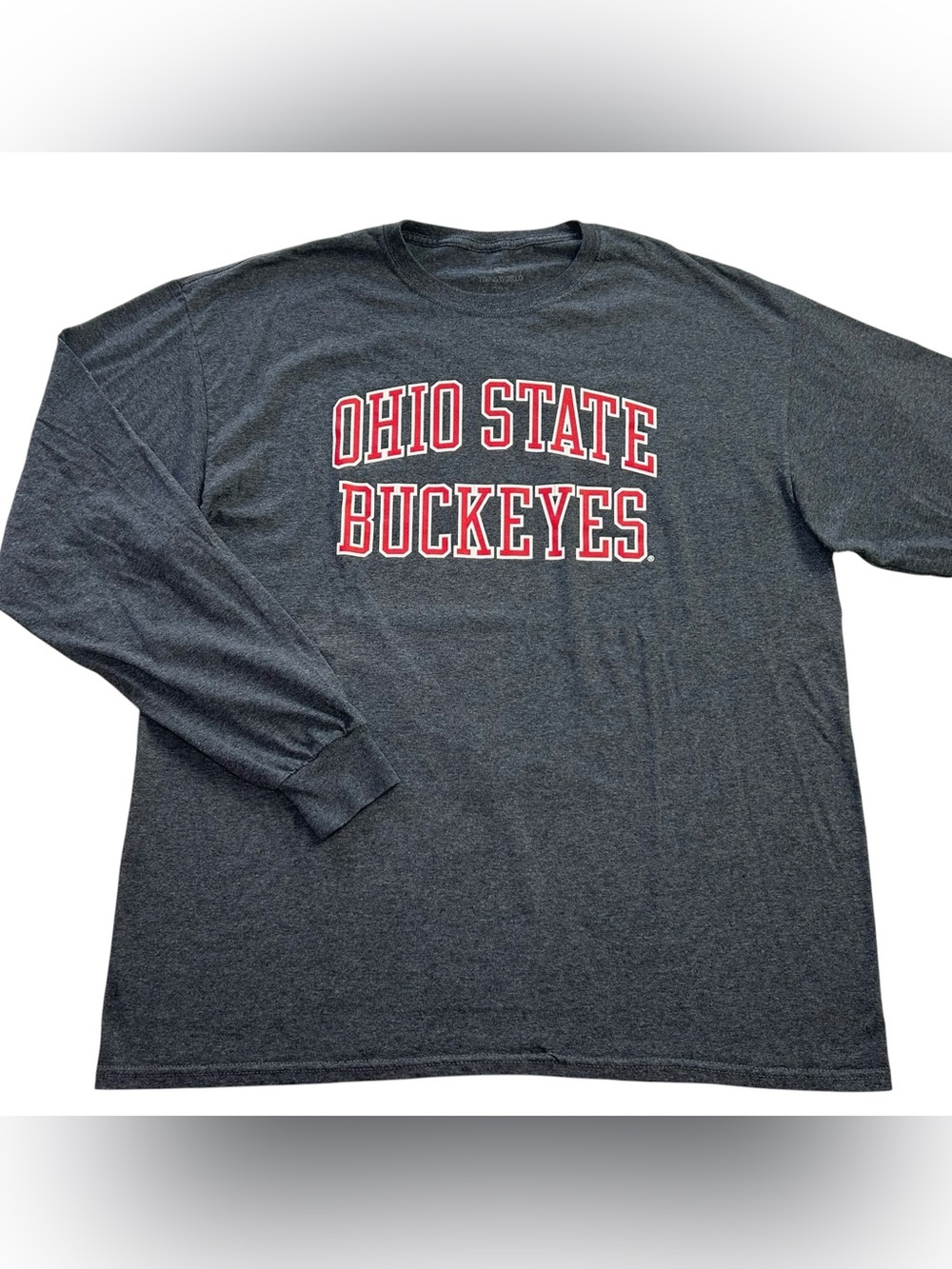 Ohio State Buckeyes Men’s Long Sleeve T-Shirt Top of the World Gray NCAA size XL